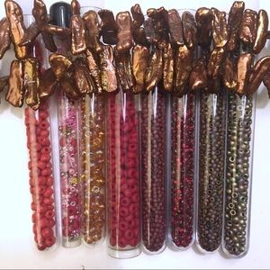 Freshwater pearls & seed beads for jewelry making